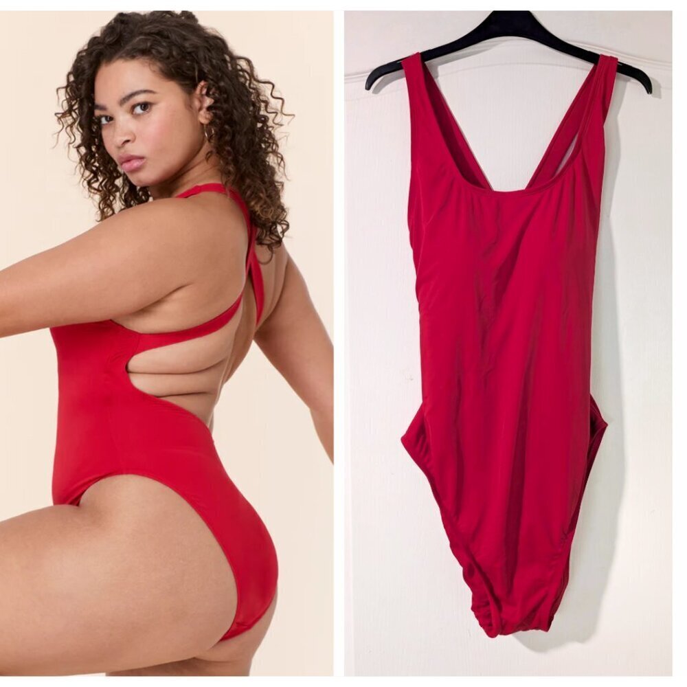 NWT Andie Swim | The Tulum One Piece Cherry Red (XXL-Long Torso)